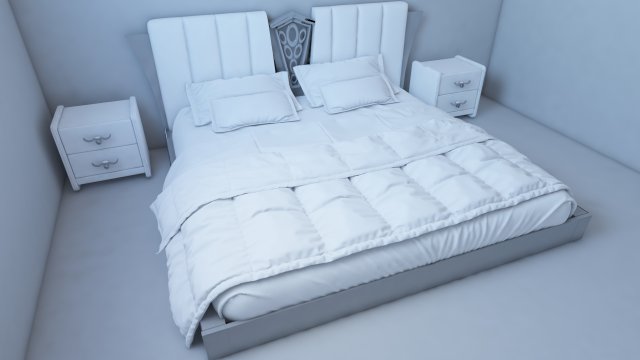 combo bed 3D 모델 .c4d .max .obj .3ds .fbx .stl .blend 