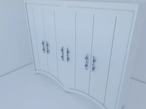 큰 옷장 3D 모델