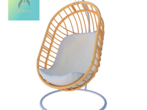 cadeiras de vime de bambu Modelo 3D