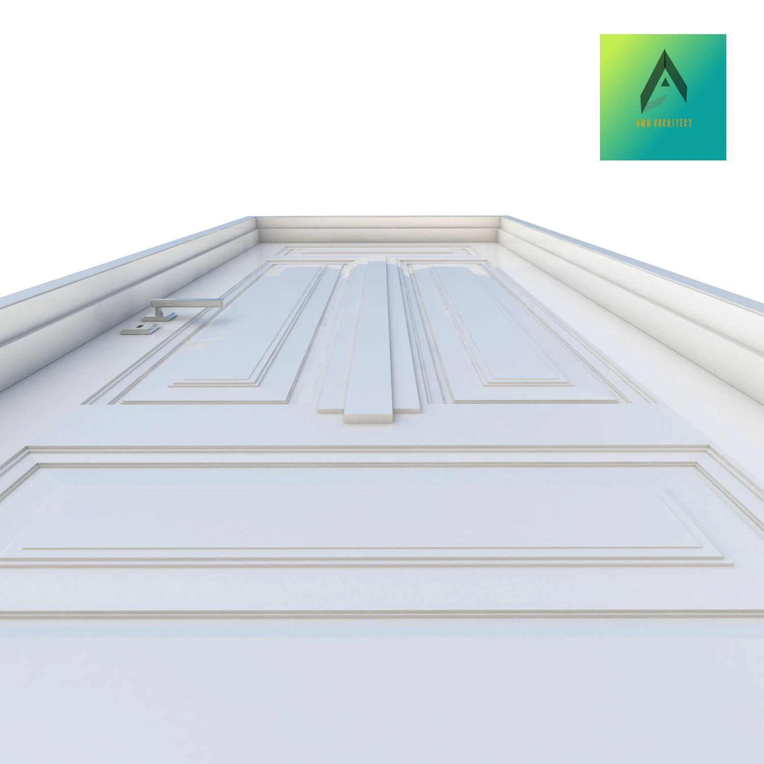 room door type 3 3D Model .c4d .max .obj .3ds .fbx .stl .blend 