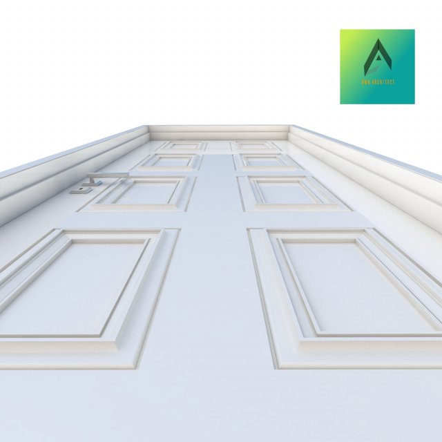 room door type 16 3D Model .c4d .max .obj .3ds .fbx .stl .blend 
