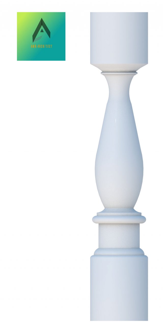 baluster model 1 Model 3D .c4d .max .obj .3ds .fbx .stl .blend 