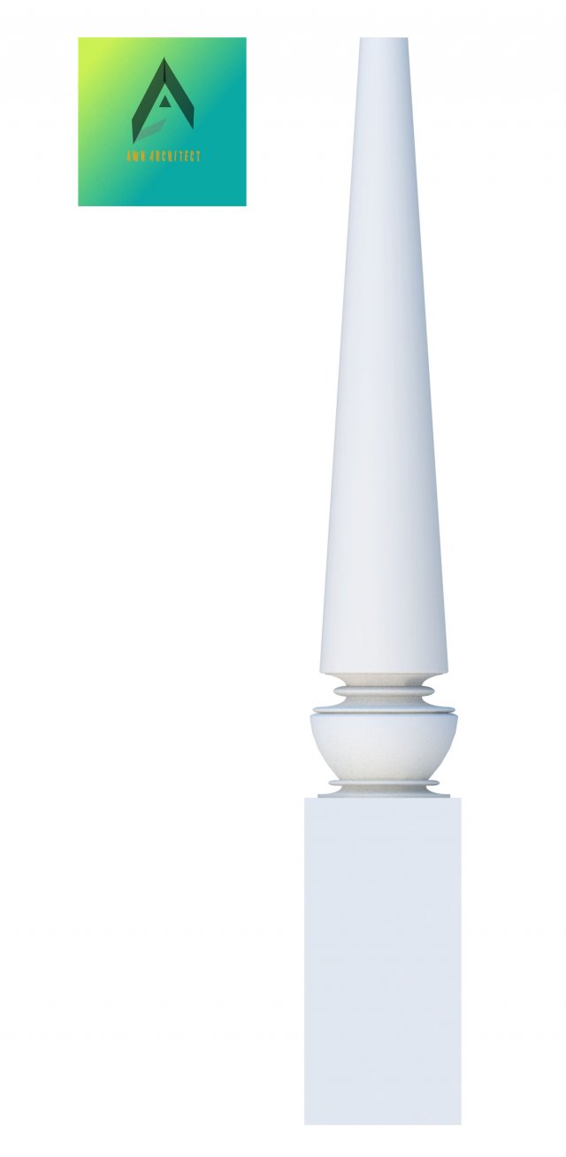 baluster model 3 Model 3D .c4d .max .obj .3ds .fbx .stl .blend 