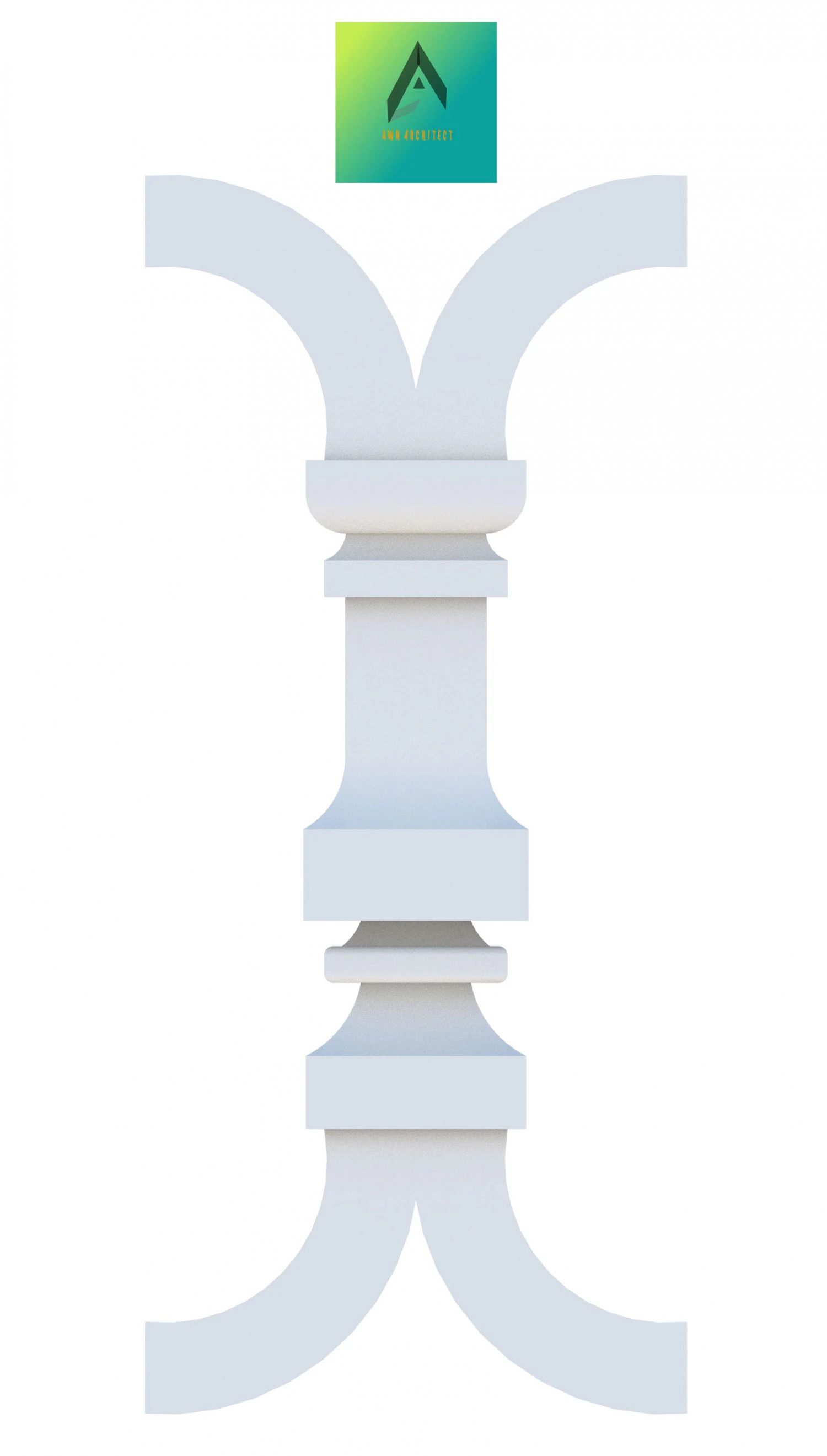 baluster model 7 3D Model .c4d .max .obj .3ds .fbx .stl .blend 