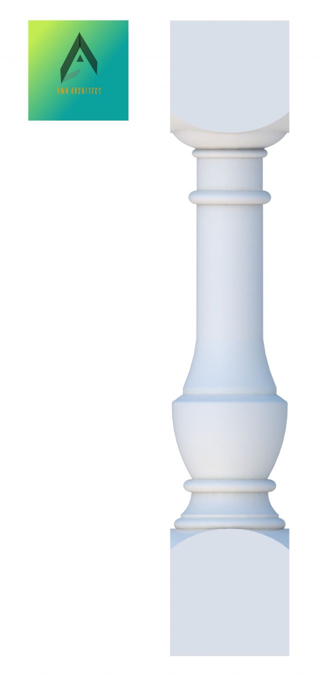 baluster model 10 Model 3D .c4d .max .obj .3ds .fbx .stl .blend 