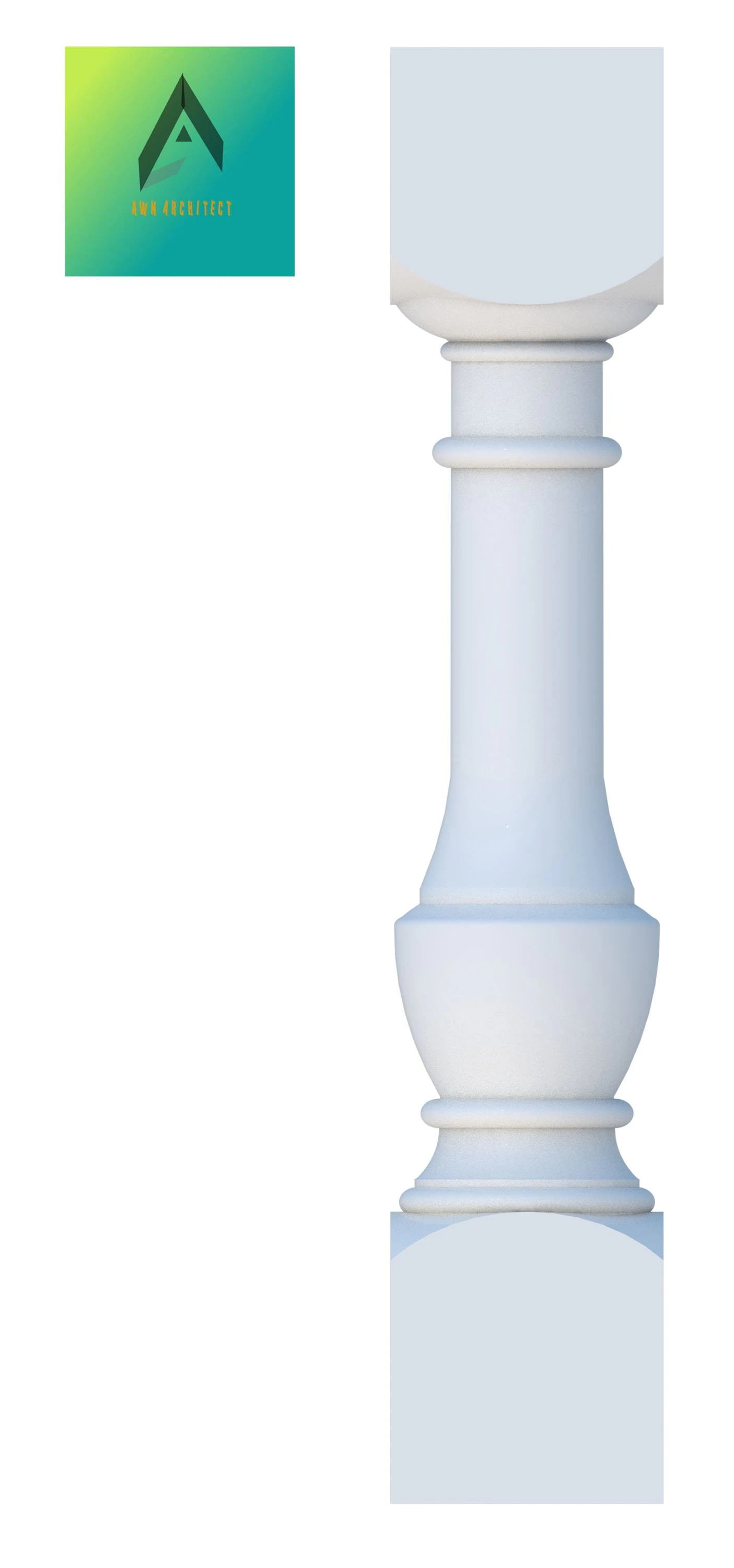 baluster model 10 3D Model .c4d .max .obj .3ds .fbx .stl .blend 