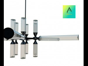 pendant lamp chandelier design 3D Model