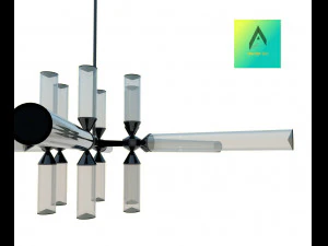 design de lustre de lumin&aacute;ria pendente Modelo 3D