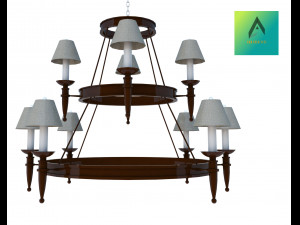 pendant lamp chandelier design 3D 모델