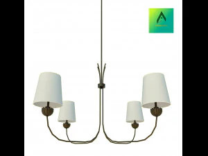 lampada a sospensione design lk Modello 3D