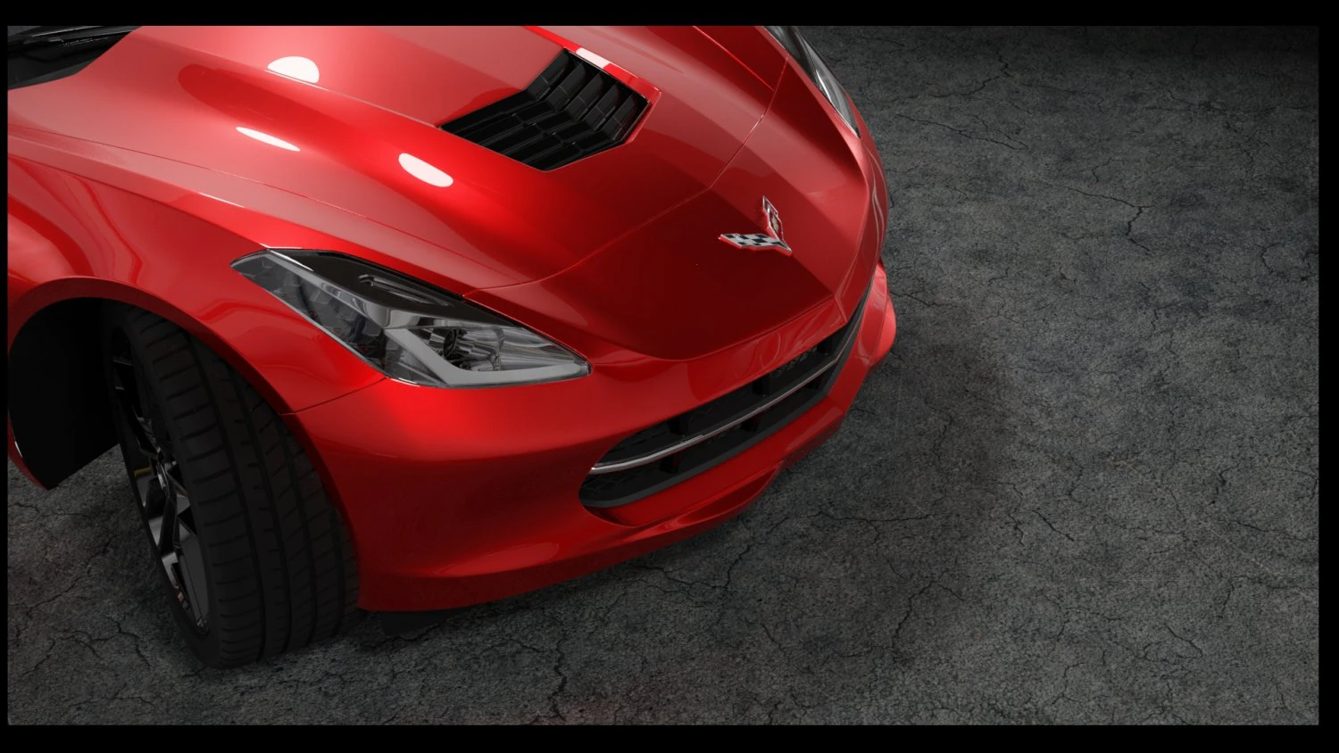 chevrolet corvette stingray car 3D Model .c4d .max .obj .3ds .fbx .stl .blend 