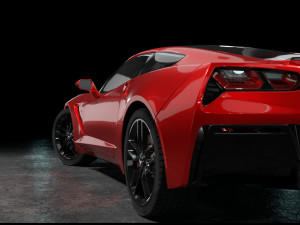 chevrolet corvette stingray car 3D मॉडल
