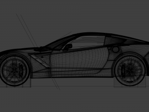 chevrolet corvette stingray car 3D मॉडल