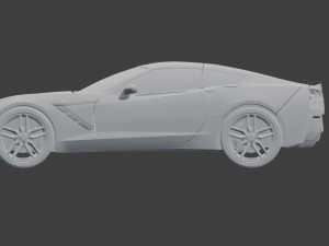 chevrolet corvette stingray car 3D मॉडल