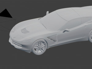 chevrolet corvette stingray car 3D मॉडल