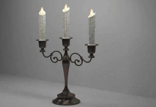 candle 3D Model .c4d .max .obj .3ds .fbx .stl .blend 
