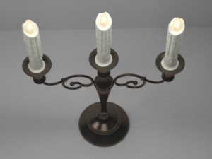 candle Model 3D