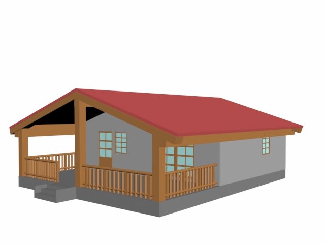 house 3D Model .c4d .max .obj .3ds .fbx .stl .blend 