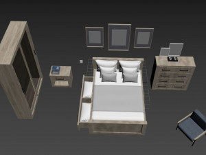 bedroom furniture 3D 모델