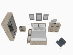 bedroom furniture 3D Model
