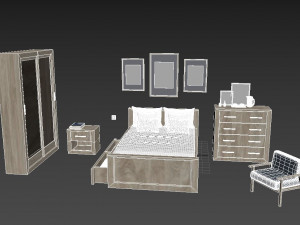 bedroom furniture 3D Model