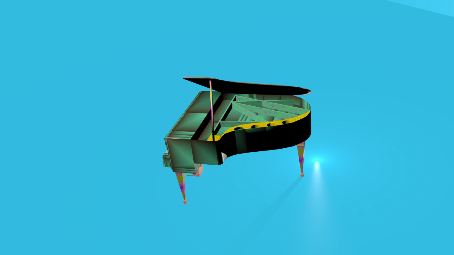 piano 3D Model .c4d .max .obj .3ds .fbx .stl .blend 