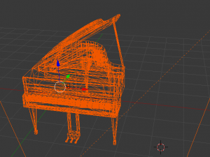 piano 3D मॉडल