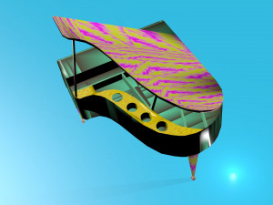 piano 3D मॉडल