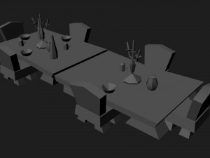 festive table from world of warcraft 3D 모델