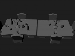 festive table from world of warcraft 3D Model