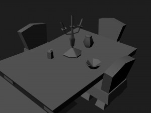 festive table from world of warcraft 3D Model