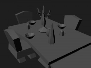 festive table from world of warcraft 3D Model
