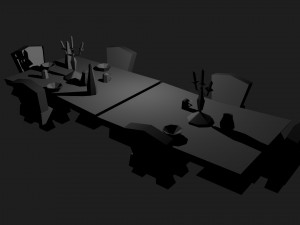 festive table from world of warcraft 3D Model