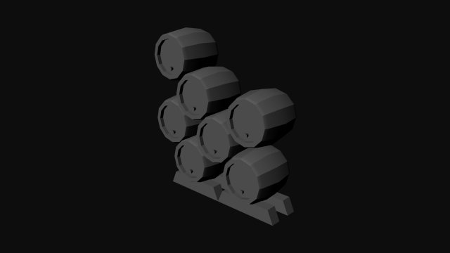barrels from world of warcraft Model 3D .c4d .max .obj .3ds .fbx .stl .blend 