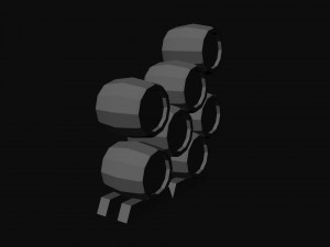 barrels from world of warcraft Model 3D