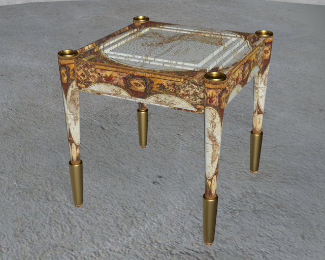 chess table 3D Модель .c4d .max .obj .3ds .fbx .stl .blend 