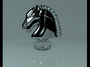 horseglassstatuette Modelo 3D