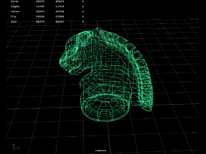 horseglassstatuette Modello 3D