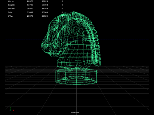 horseglassstatuette Modello 3D