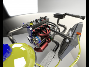 multiair engine fiat 3D Model