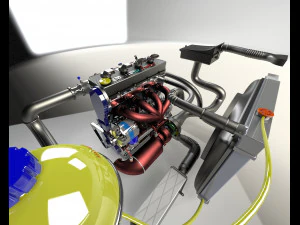 multiair engine fiat Modelo 3D