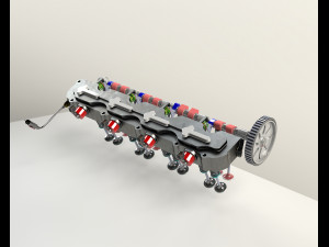 multiair engine fiat 3D मॉडल
