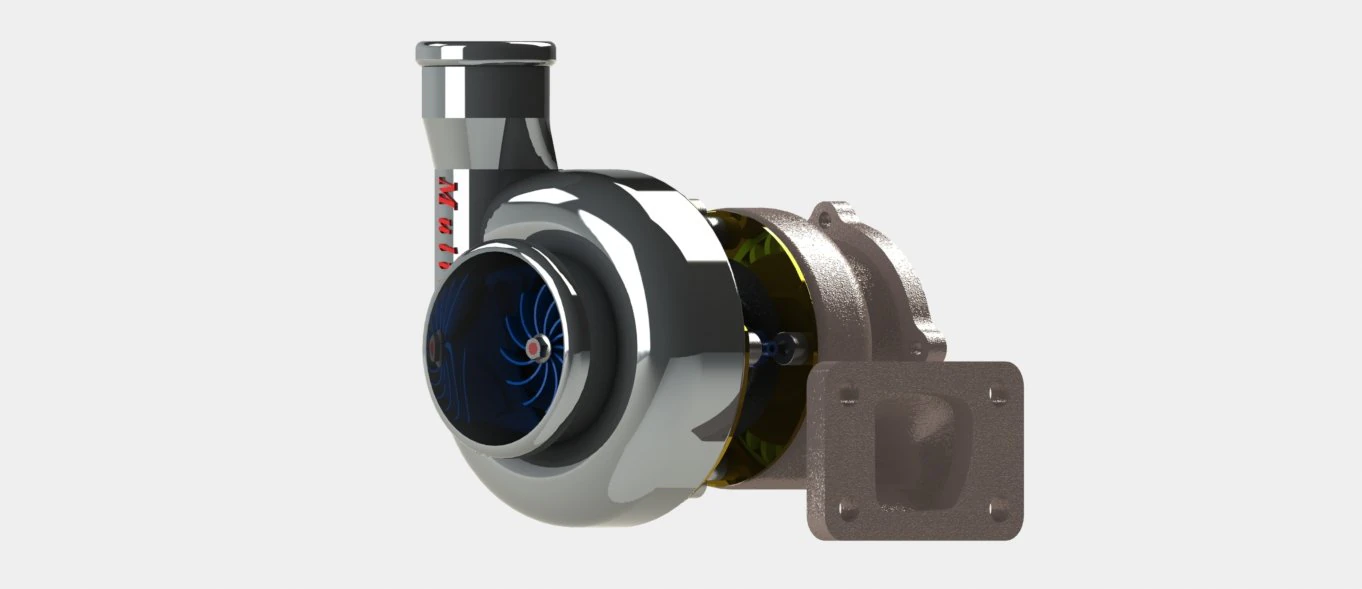 race engine turbocharger 3D Model .c4d .max .obj .3ds .fbx .stl .blend