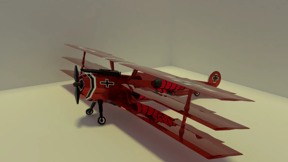 triplane 3D Model .c4d .max .obj .3ds .fbx .stl .blend 