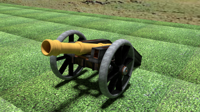 artillery cannon 3D-Modell .c4d .max .obj .3ds .fbx .stl .blend 