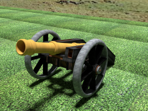artillery cannon 3Dモデル