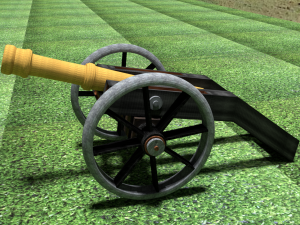 artillery cannon 3D-Modell
