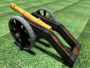 artillery cannon 3D-Modell