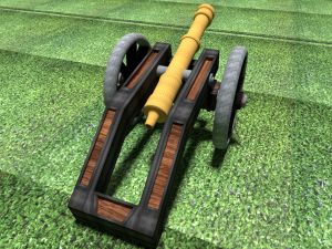 artillery cannon 3D-Modell