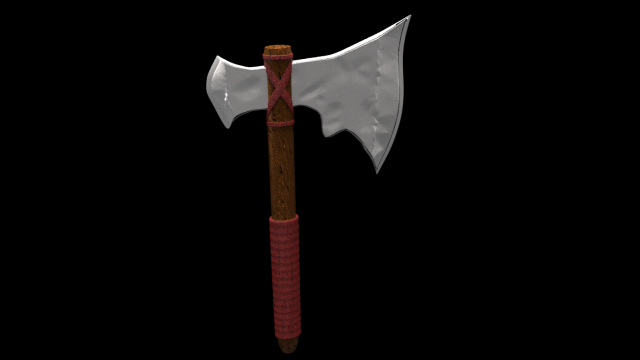 viking ax 3D Модель .c4d .max .obj .3ds .fbx .stl .blend 